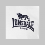 Lonsdale biela pánska polokošela s tlačeným logom materiál 65%polyester 35%bavlna